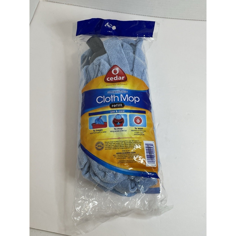 O-Cedar Mop Refill Microfiber Cloth Lightweight Cloth Machine Washable New Seal